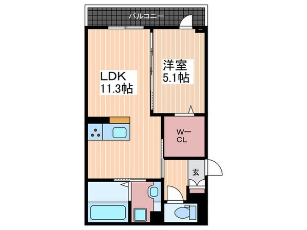 ドゥズィエム串戸の物件間取画像